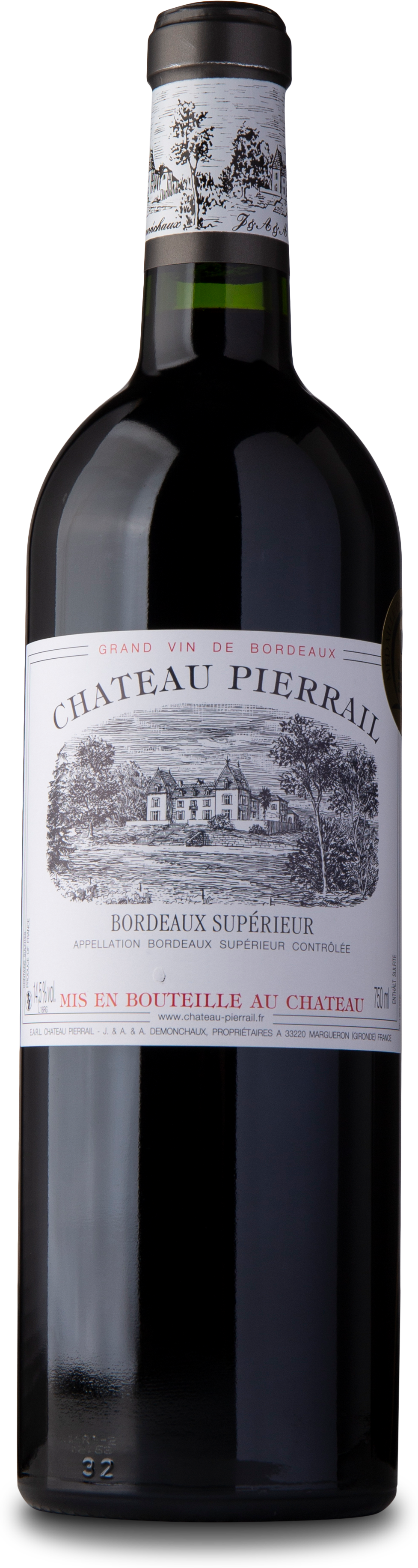 2020 Château Pierrail Rouge, Bordeaux Supérieur, Château Pierrail